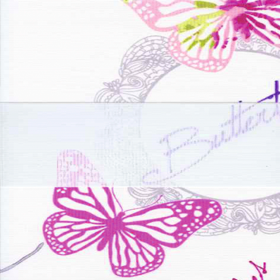 Бабочки 4096 розовый